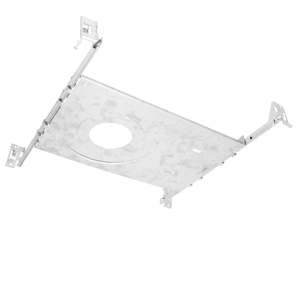 Proluxe PLX-RP-2/4/6 MULTI-SIZE: 2.5", 4" AND 6" NEW CONSTRUCTION PRE-MOUNTING PLATE WITH COLLAR FOR USE WITH SCREW DOWN “C” STYLE REMODEL HOUSINGS