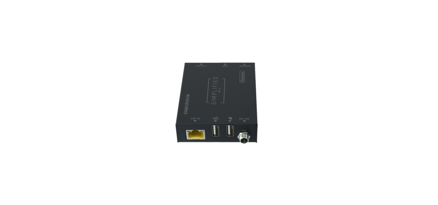 Simplified EXMICROKVM HDMI 2.0b (18Gbps) Category Cable Extender Kit With USB (KVM)