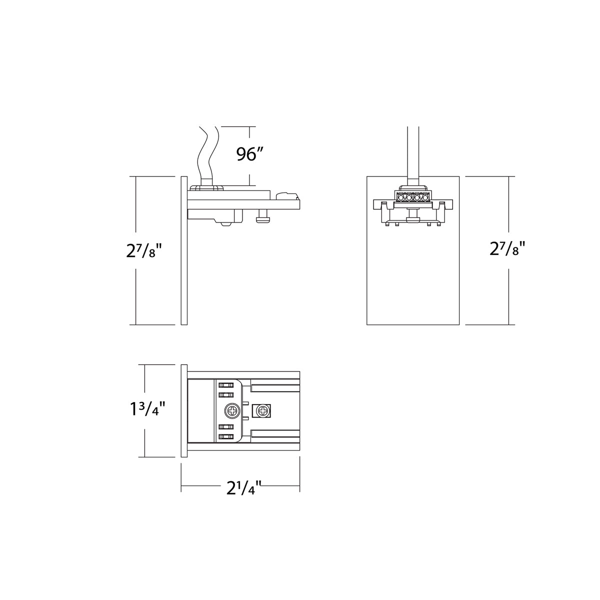 WAC VENTRIX Suspended Feed End