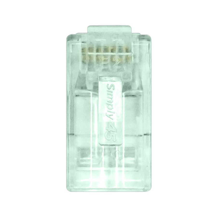 Simply45 ProSeries Cat6 Unshielded Pass-Through RJ45 Modular Plugs with Cap45® 500 pc/Jar