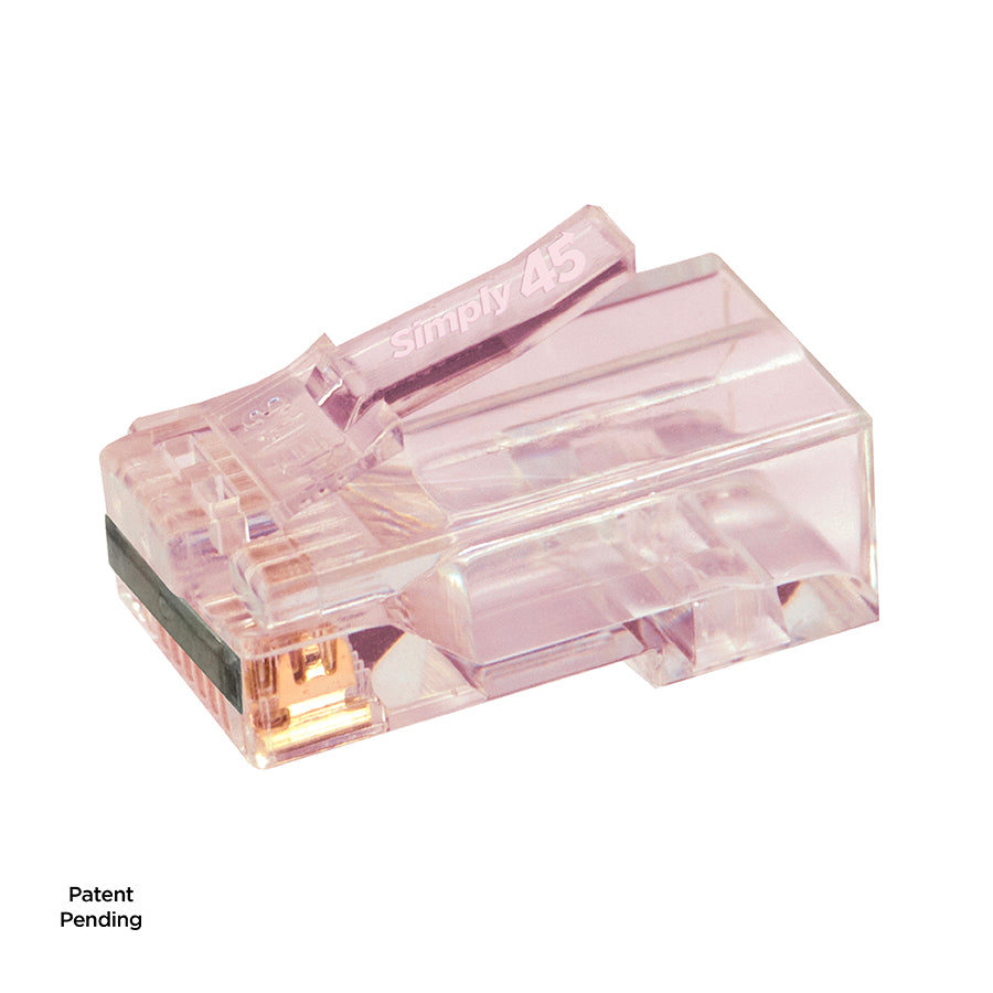 Simply45 ProSeries Cat6/6a Unshielded Pass-Through RJ45 Modular Plugs with Cap45® 500 pc/Jar