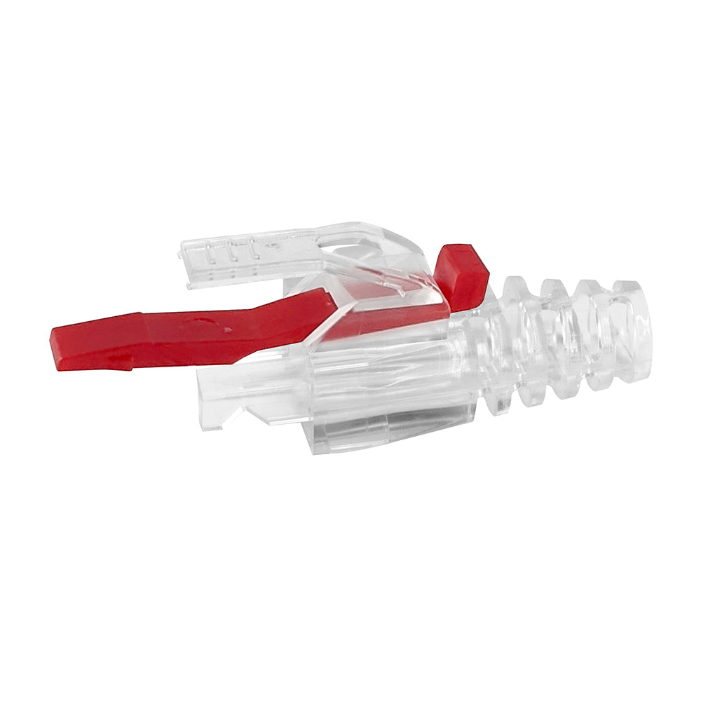 Simply45 PROSeries Strain Relief with RED Locking Pin for all Simpy45® UTP Cat6/Cat6A RJ45 - 100pcs/bag