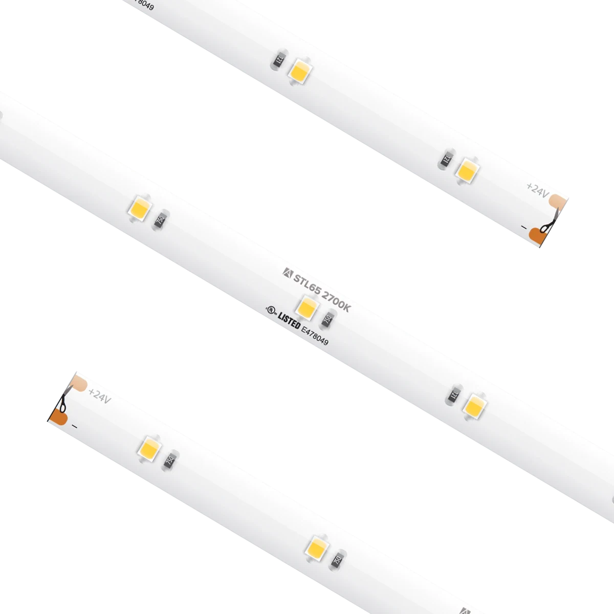 Proluxe PLX-STL65-27K-24V-16 STD GRD TRULUX IP65,24V,2700K,16.4FT RL, 2.19W/FT,94+CRI, 6.56"CUT