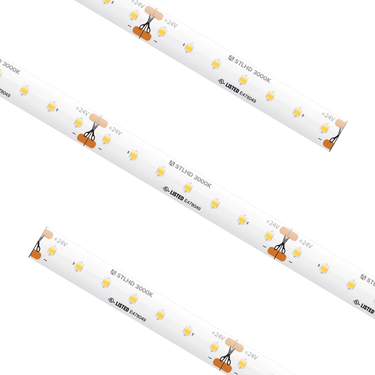 Proluxe PLX-STLHD54-30K-24V-100 STL HD GRD TRULUX, 24V, 3000K, 100FT RL W/5 TL-CONKITS, Y0409676/TL-2PWR-HD 10MM 2PIN CONNECTOR W/6' CABLE, 2.19W/FT, IP54, 94+CRI, 2.46"CUT, 16.4' MAX