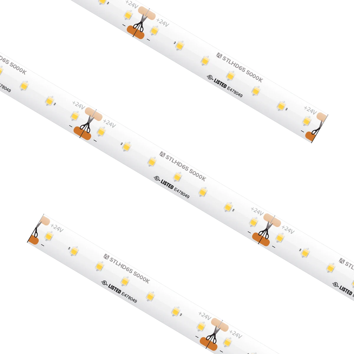 Proluxe PLX-STLHD65-50K-24V-16 16.4FT REEL STLHD TAPE LIGHT, IP65, 1.46" CUT INCREMENT, 5000K, 2.19W/FT