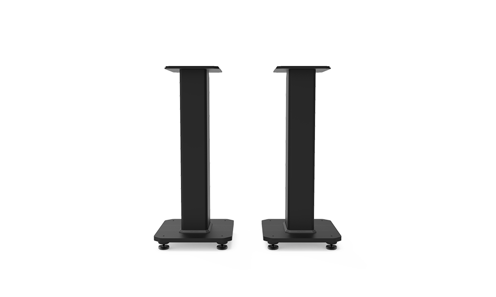 Kanto SX22 22" Tall Fillable Speaker Stands with Isolation Feet - Pair, Black