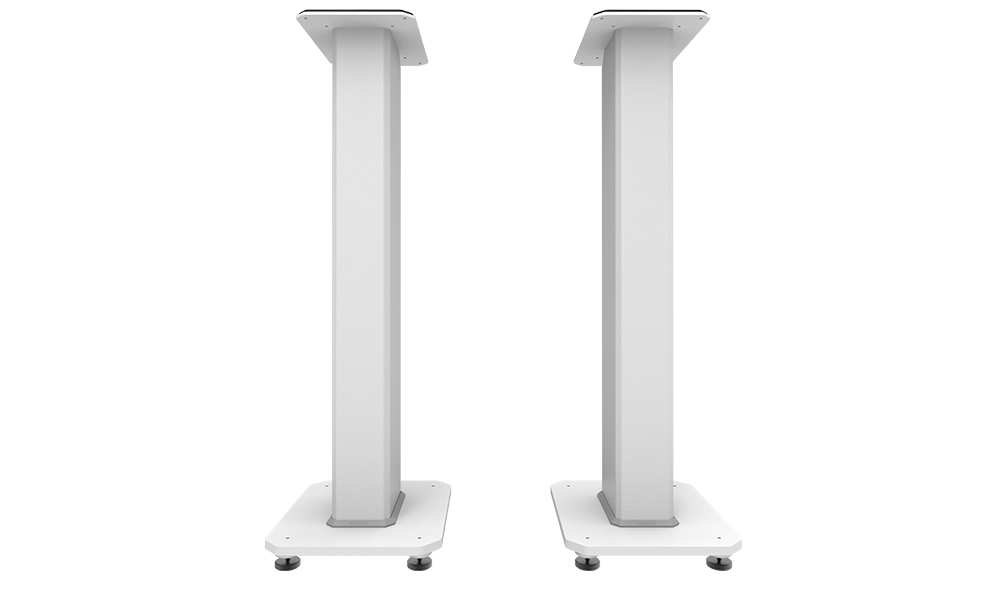 Kanto SX30W 30" Fillable Speaker Stands with Isolation Feet and Fillable Channel - White, Pair