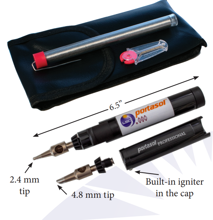 LSDI LS-54-106 P-2 Portasol Soldering Kit, No Butane