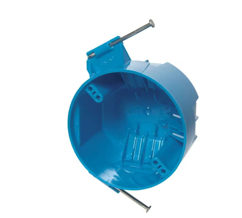 Dynatech New Work Round Ceiling Box with Grounding