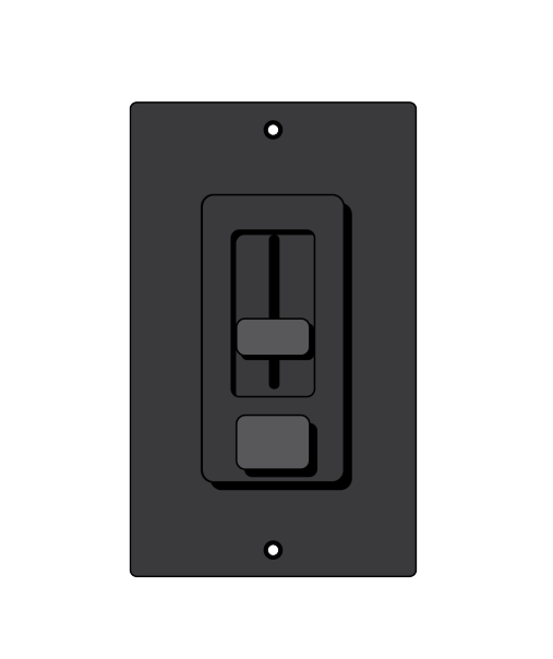 Diode SWITCHEX Trimplate and Faceplate - Black