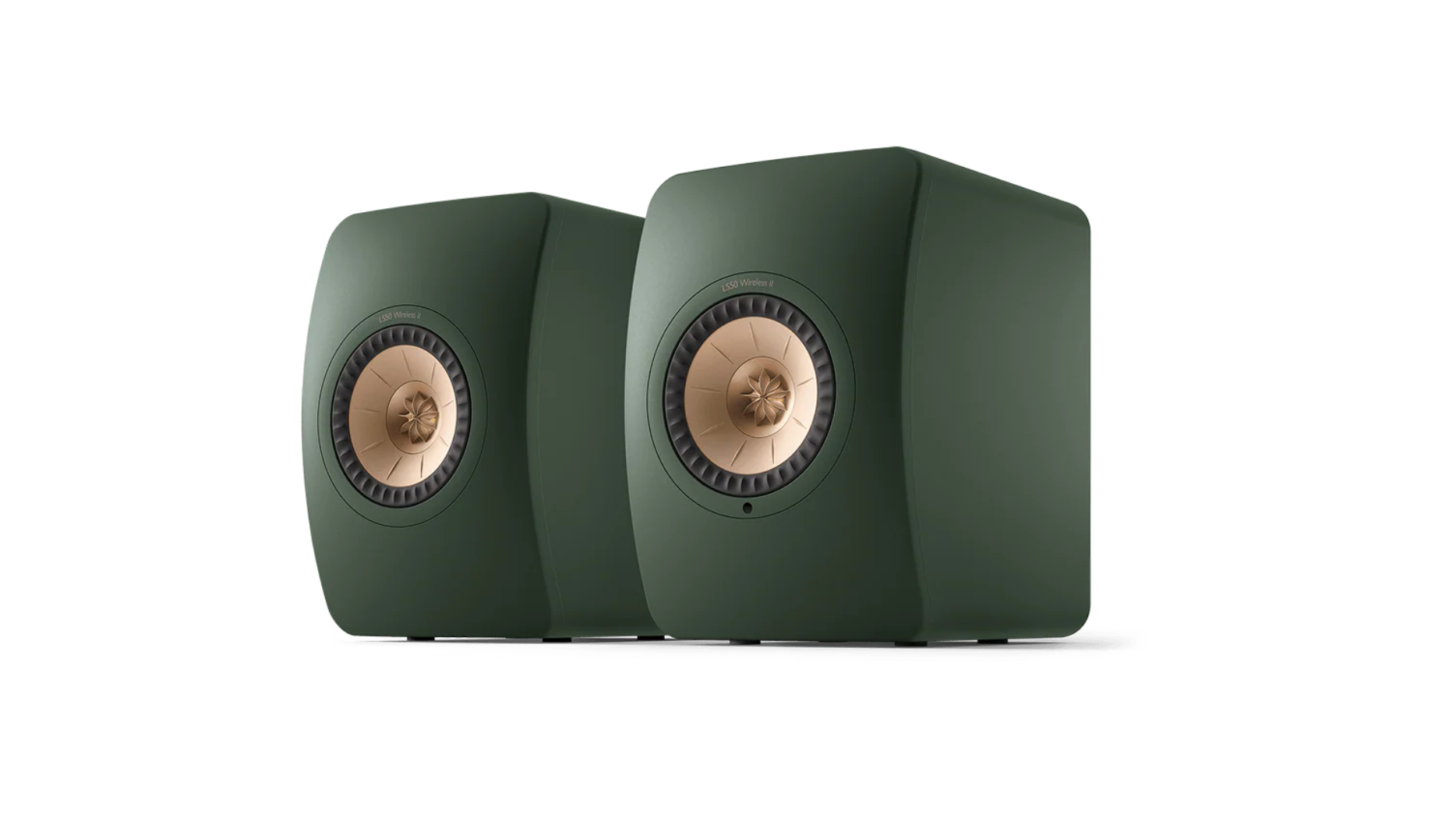 Kef LS50 Wireless II High Resolution Music System Moss Green, Pair