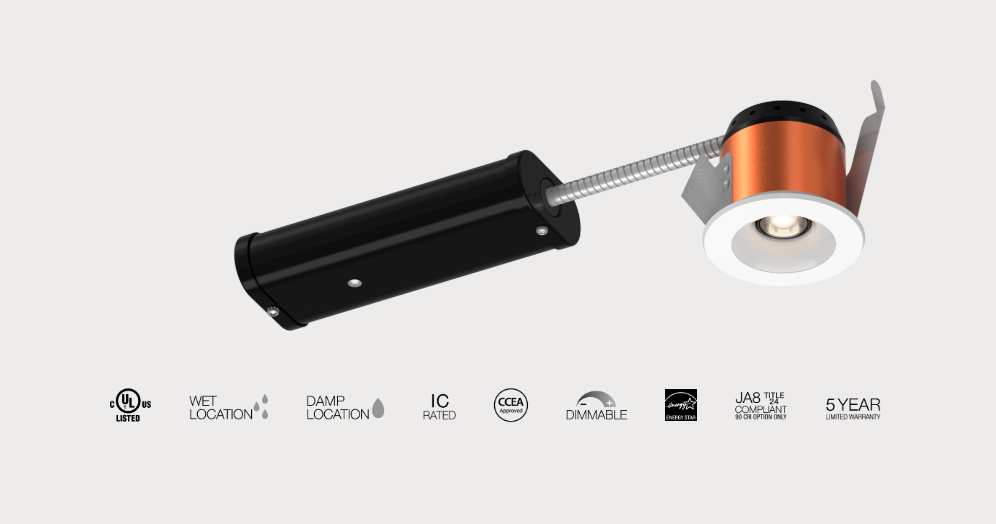 CSL 1" Gyroshift LED Downlight, 10W