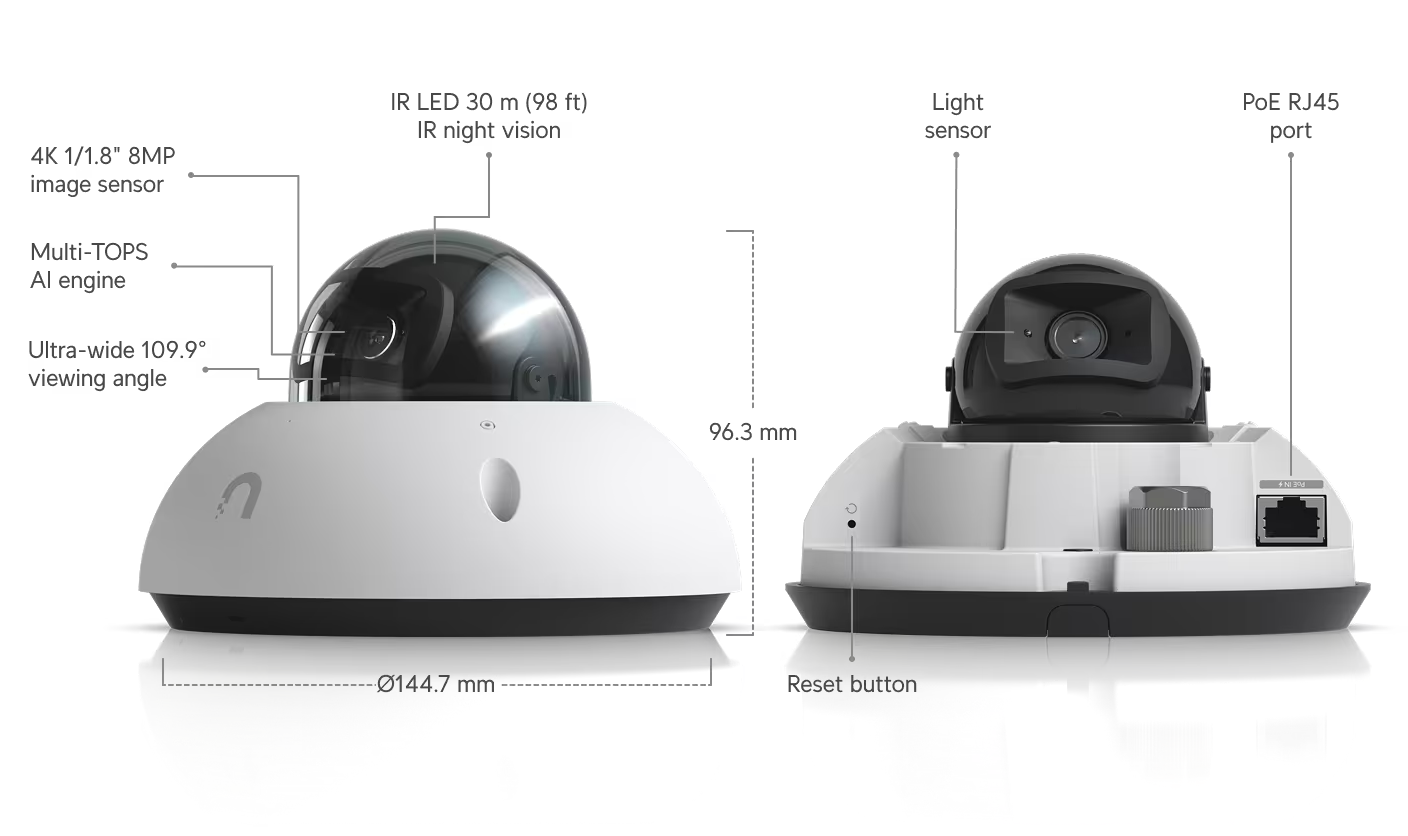 Ubiquiti UVC-G6-Dome UniFi Video Camera G6 Dome