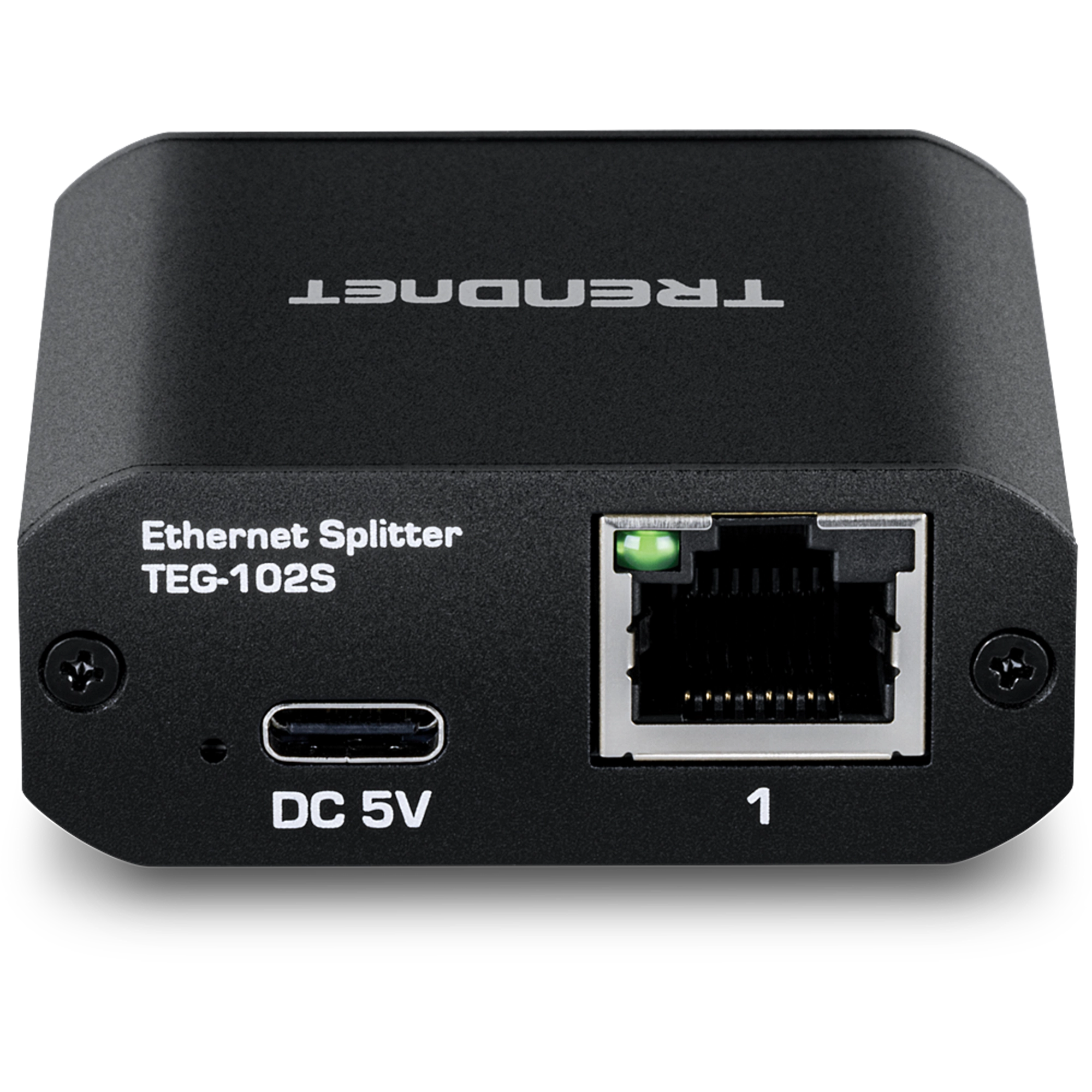 TRENDnet TEG-102S 2-Port Gigabit Splitter with USB Type C Power