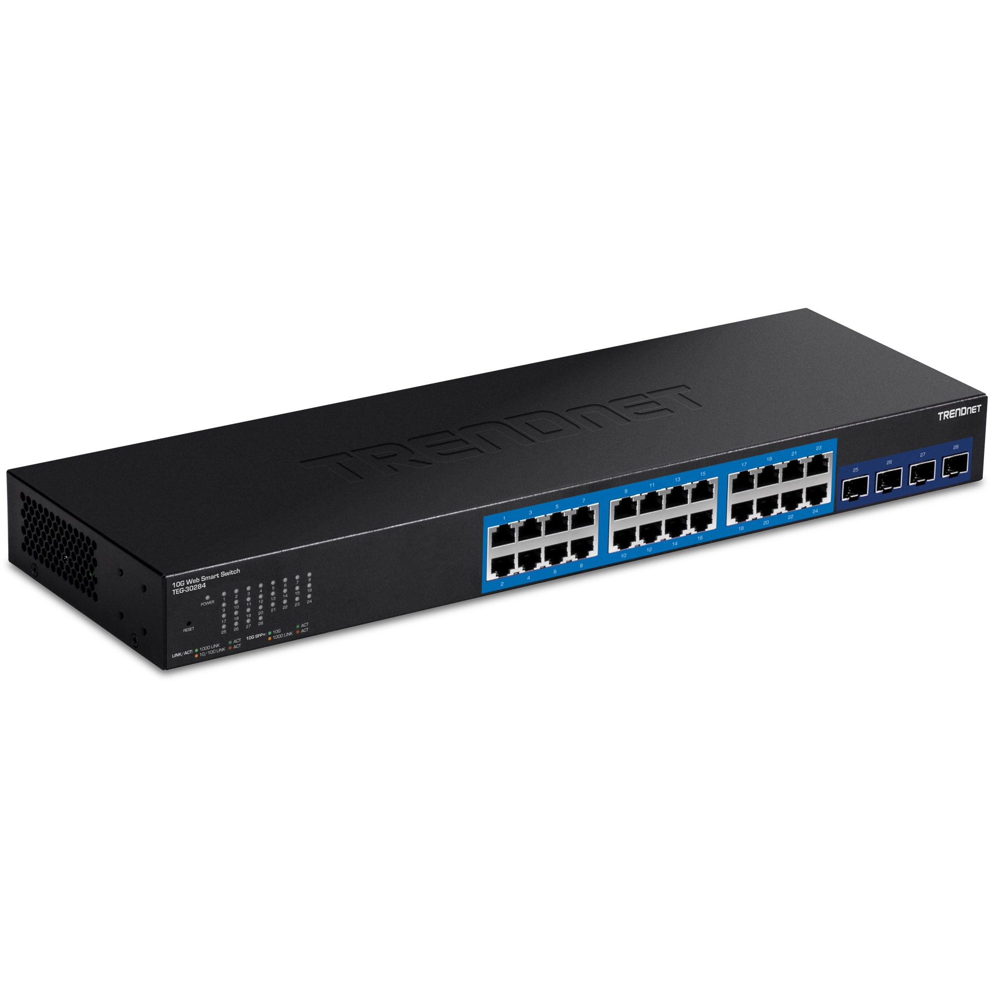 TRENDnet TEG-30284 28-Port Gigabit Web Smart Switch with 10G SFP+ slots