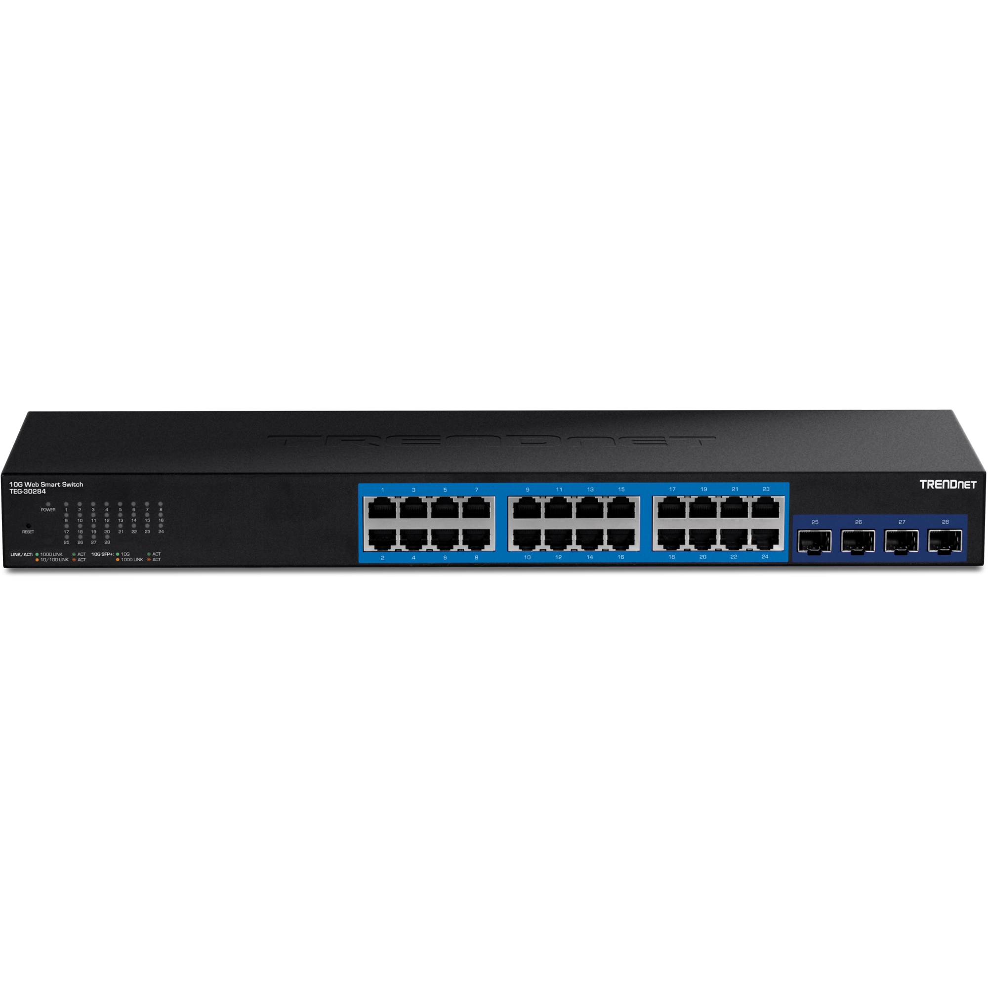 TRENDnet TEG-30284 28-Port Gigabit Web Smart Switch with 10G SFP+ slots