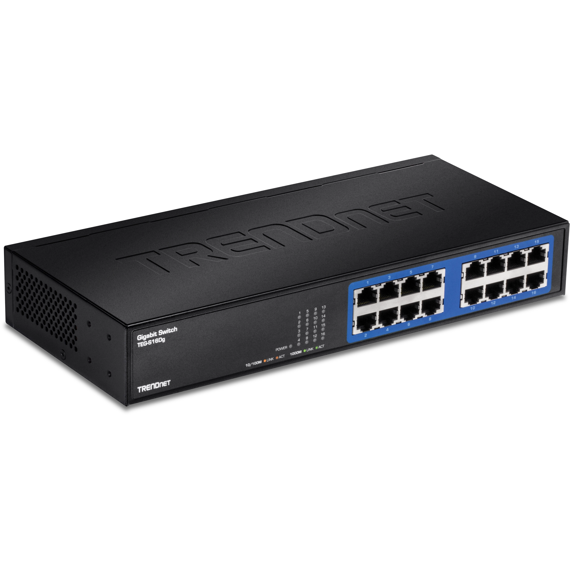 TRENDnet TEG-S16Dg 16-Port Gigabit GREENnet Desktop Switch