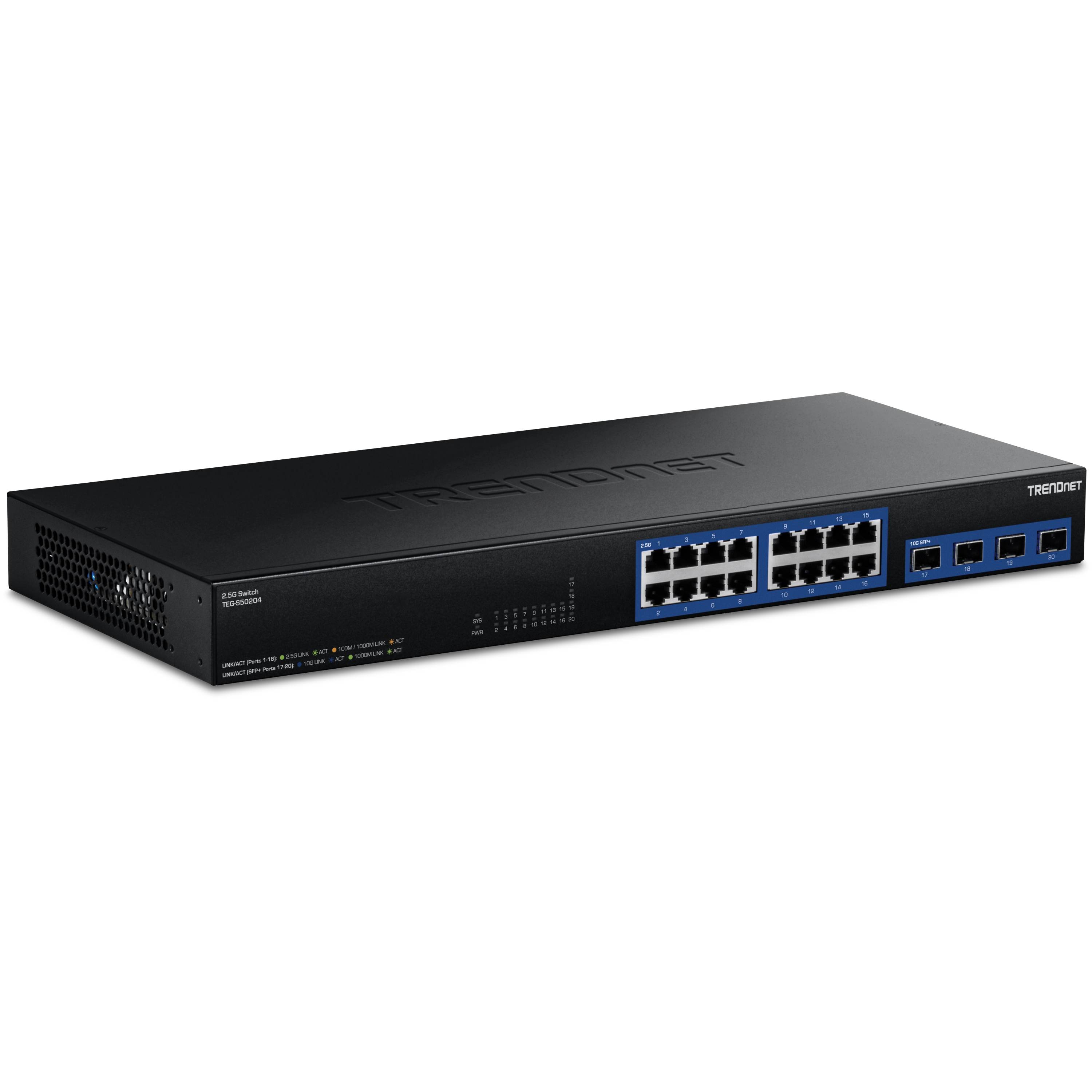 TRENDnet TEG-S50204 20-Port 2.5G Switch with 10G SFP+ Ports