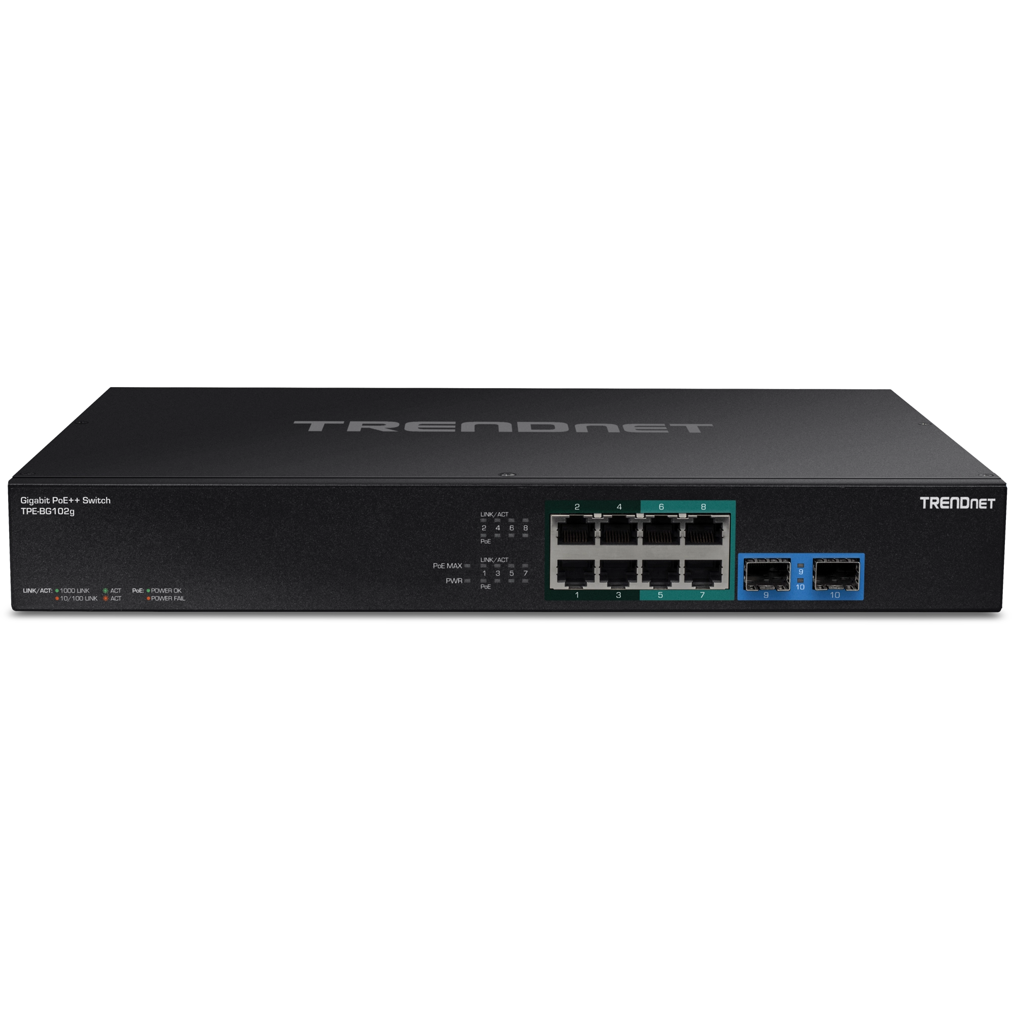 TRENDnet TPE-BG102G 10-Port Gigabit PoE++ Switch
