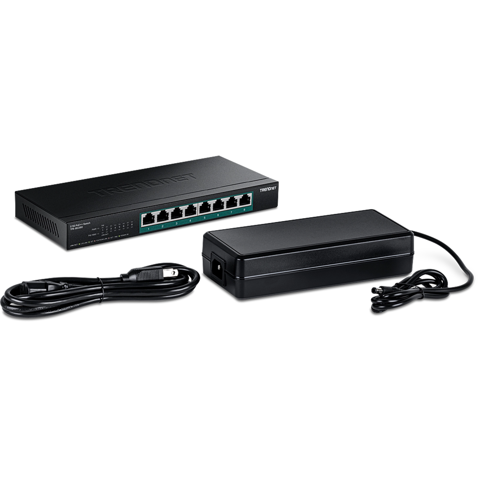 TRENDnet TPE-BG380 8-Port 2.5G PoE++ Switch