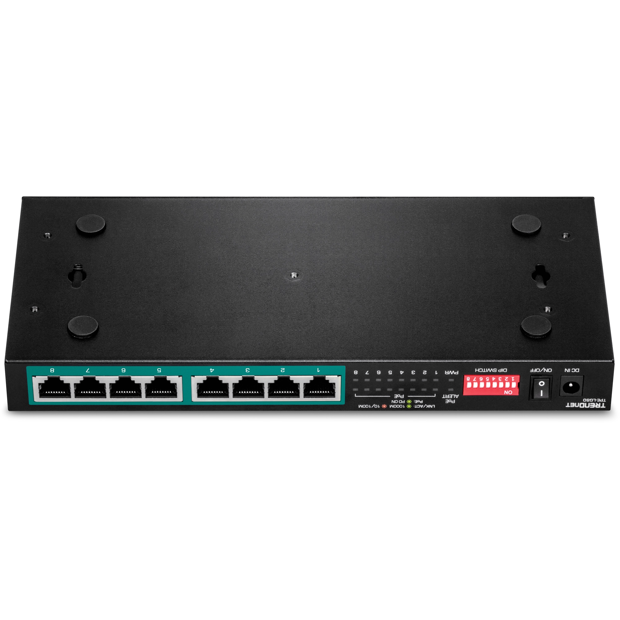 TRENDnet TPE-LG80 8-Port Gigabit Long Range PoE+ Switch