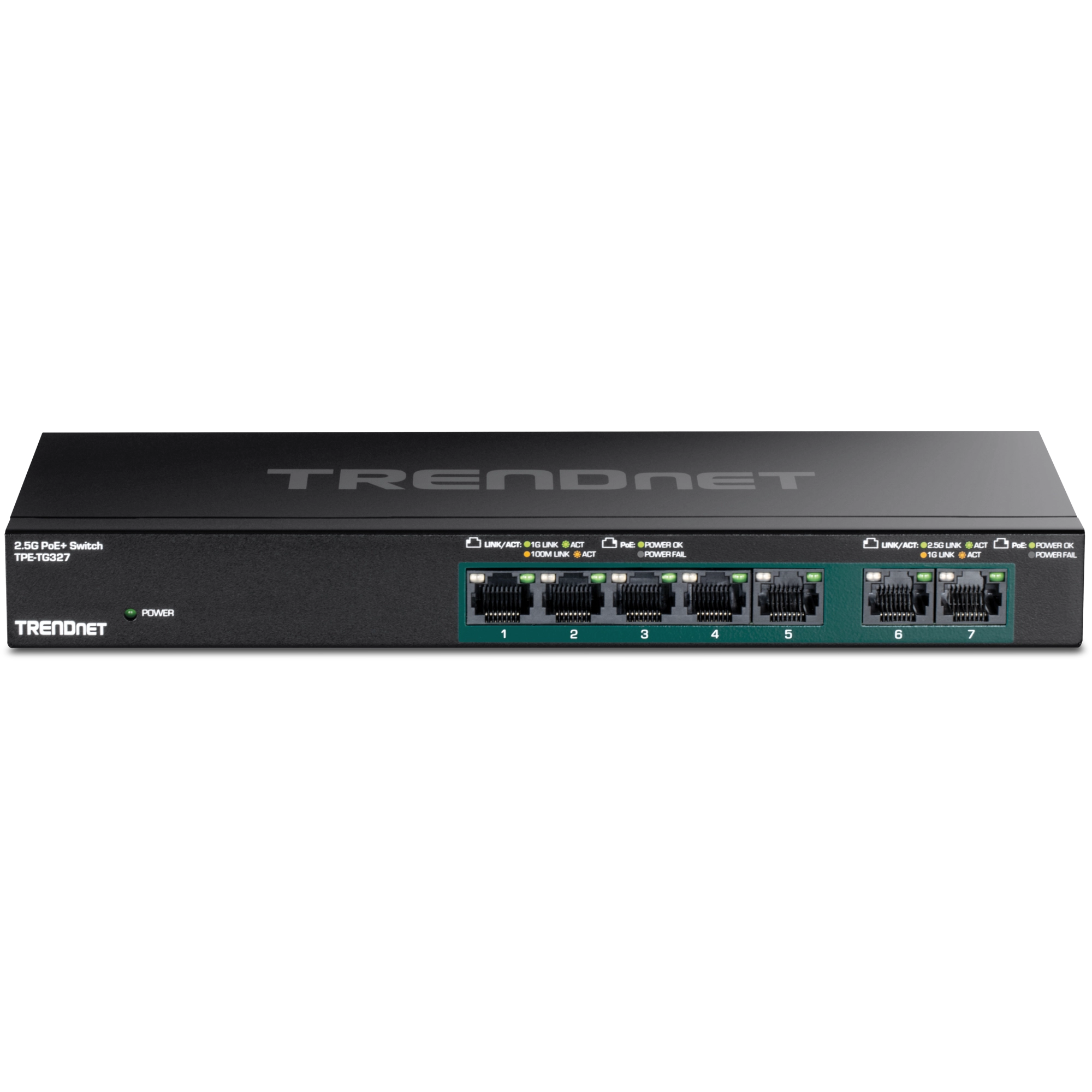 TRENDnet TPE-TG327 7-Port Multi-Gig PoE+ Switch