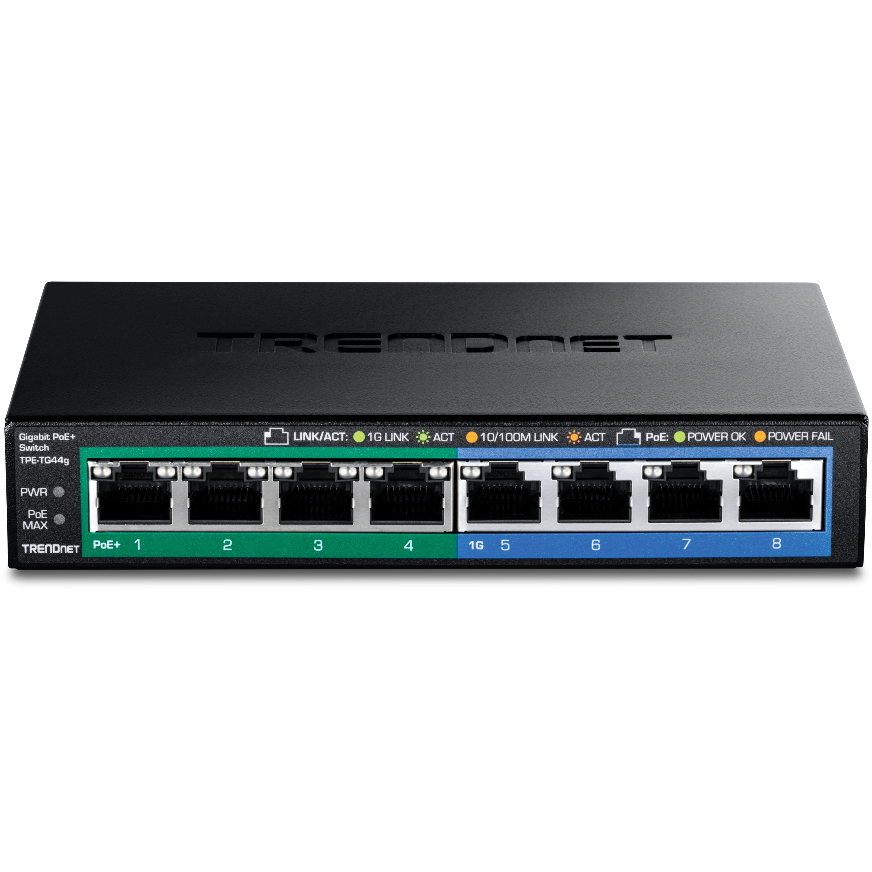 TRENDnet TPE-TG44g 8-Port Gigabit PoE+ Switch