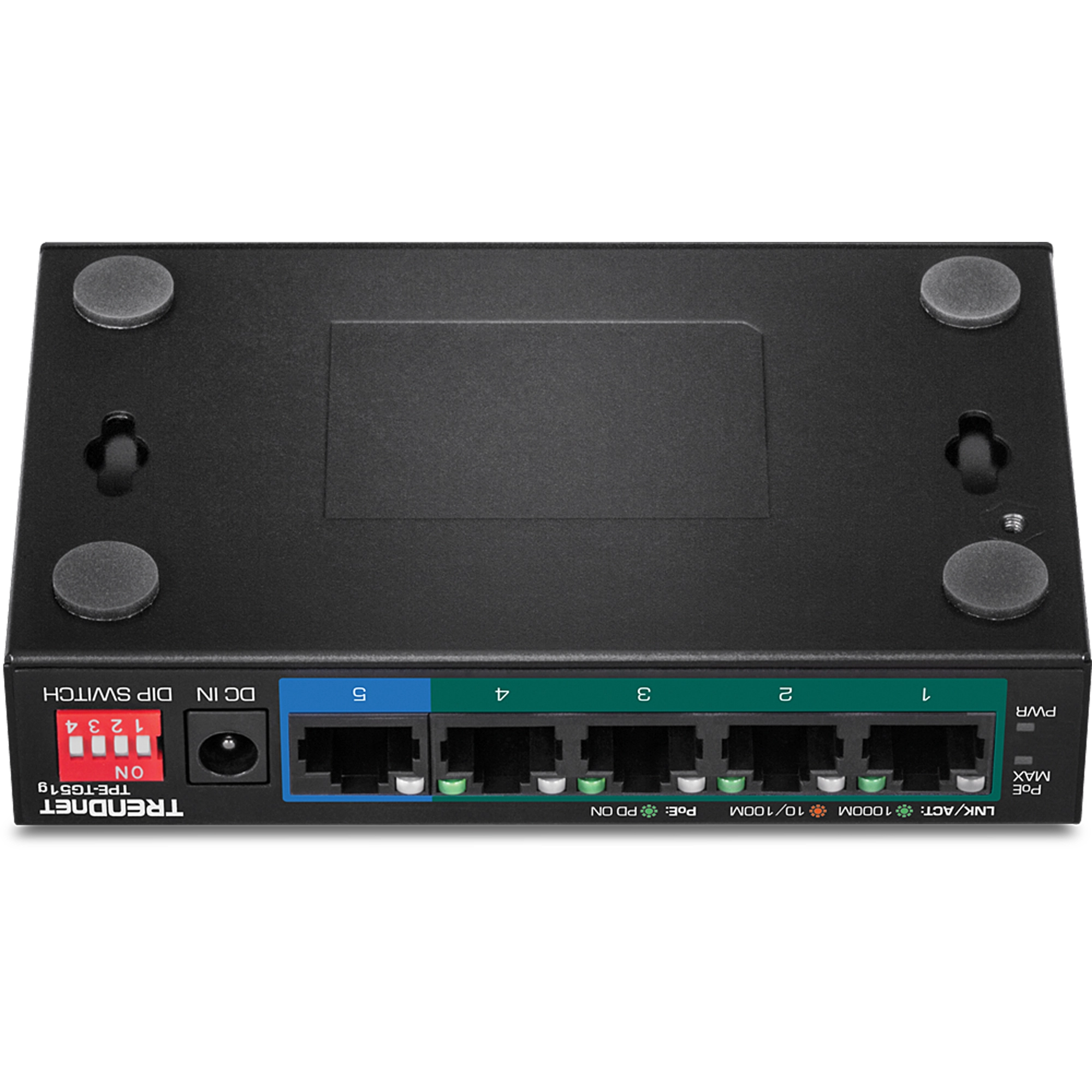 TRENDnet TPE-TG51g 5-Port Gigabit PoE+ Switch (60W)