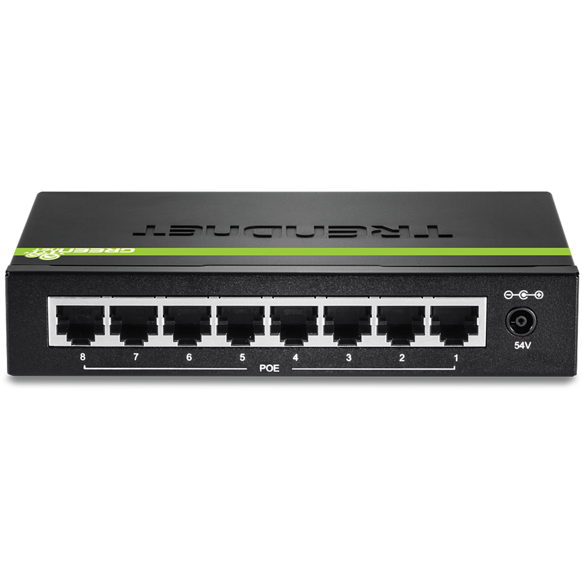 TRENDnet TPE-TG80g 8-port Gigabit GREENnet PoE+ Switch, 123W PoE Budget