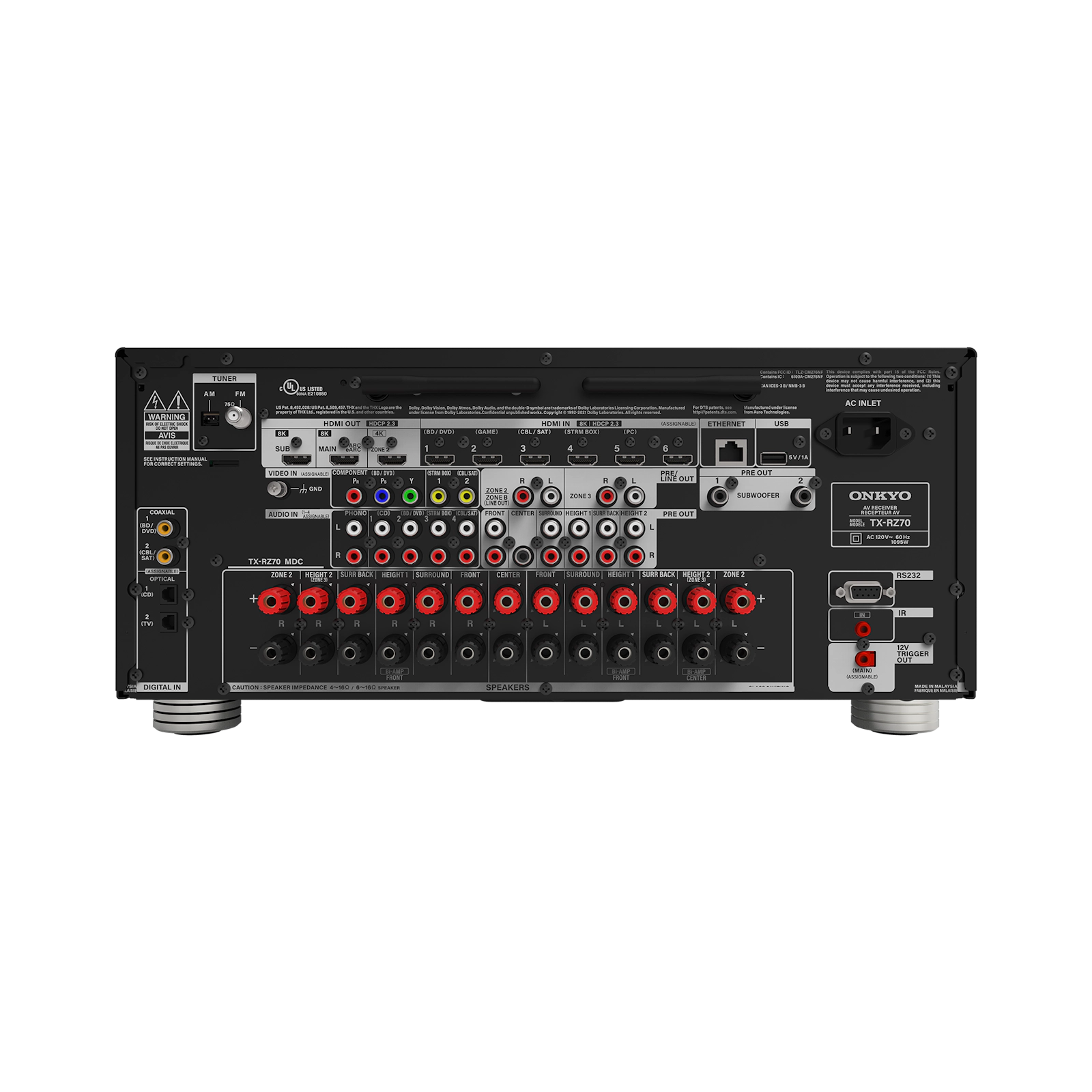 Onkyo TX-RZ70 11.2 Channel AV Receiver