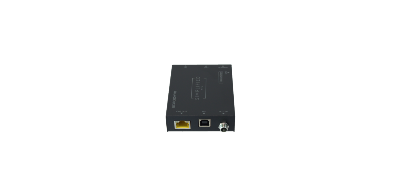 Simplified EXMICROKVM HDMI 2.0b (18Gbps) Category Cable Extender Kit With USB (KVM)