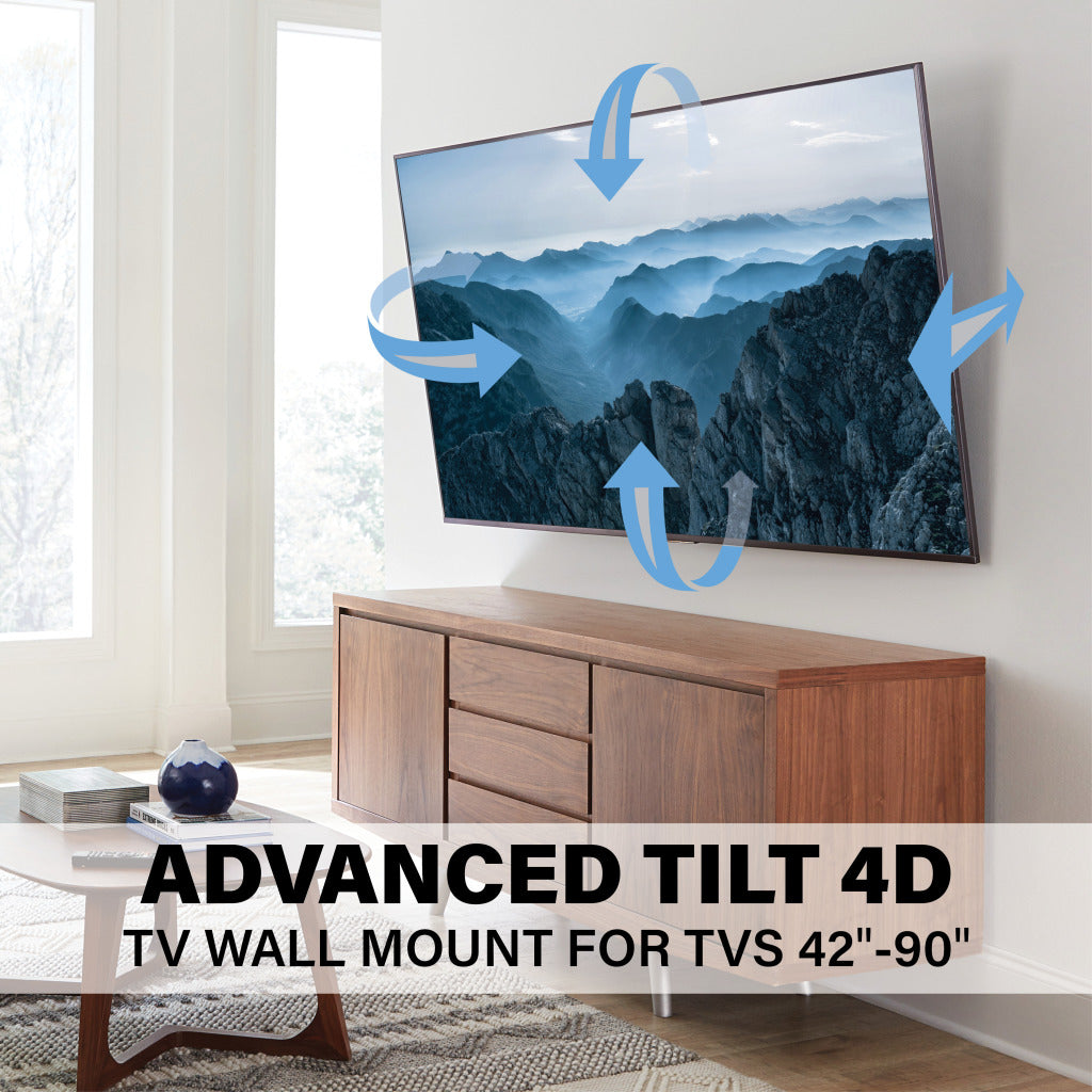 Sanus VDLT17-B1 Large Advanced Tilt 4D TV Wall Mount for 42"-90"