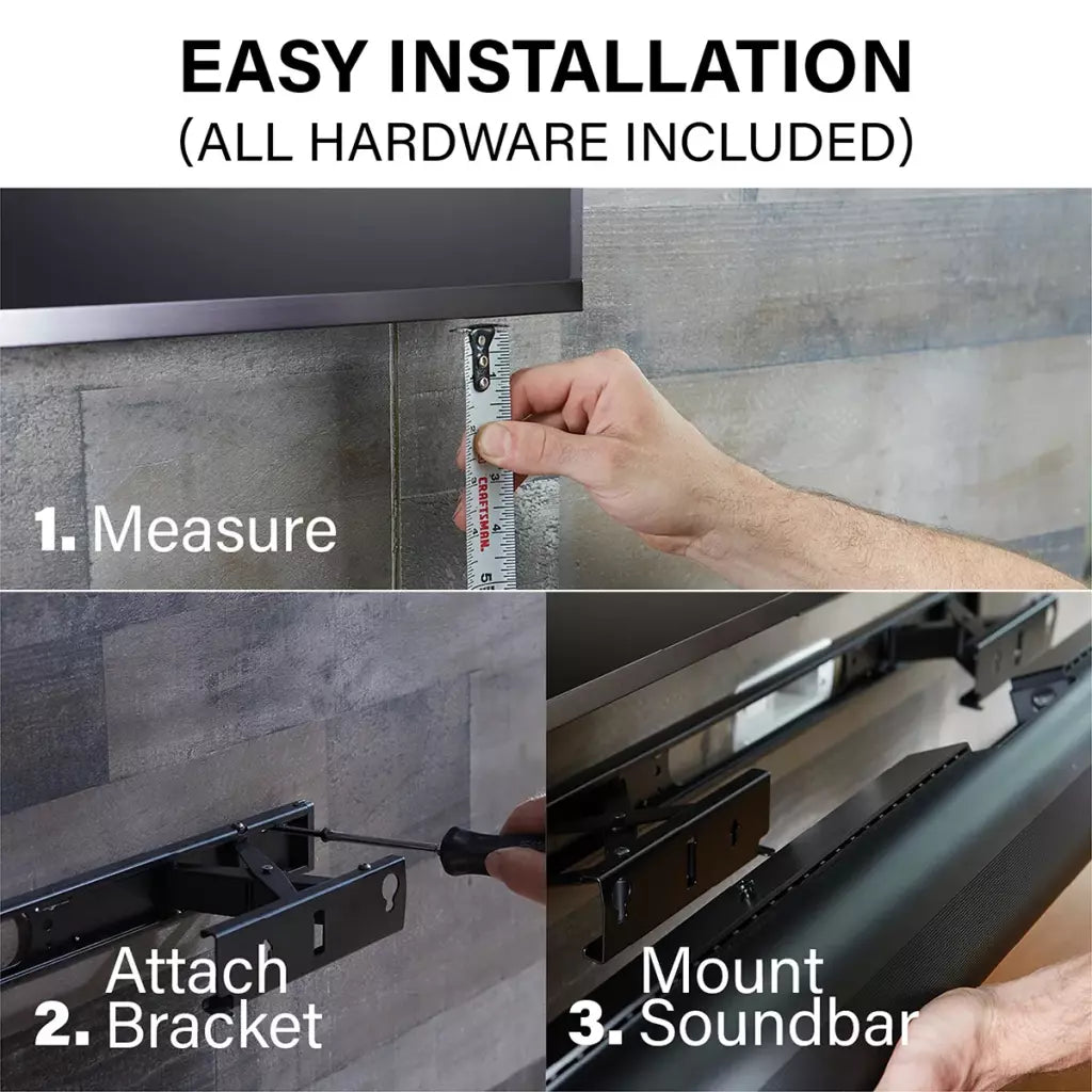 Sanus WSSAWM1-W2 Extendable Soundbar Wall Mount for Arc & Arc Ultra.  WHITE