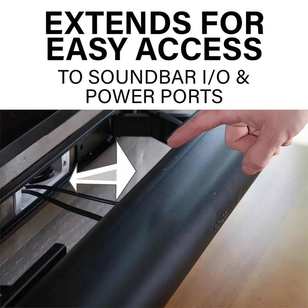 Sanus WSSAWM1-W2 Extendable Soundbar Wall Mount for Arc & Arc Ultra.  WHITE