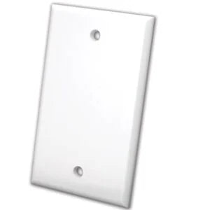 Vanco Blank Wall Plates- Single & White