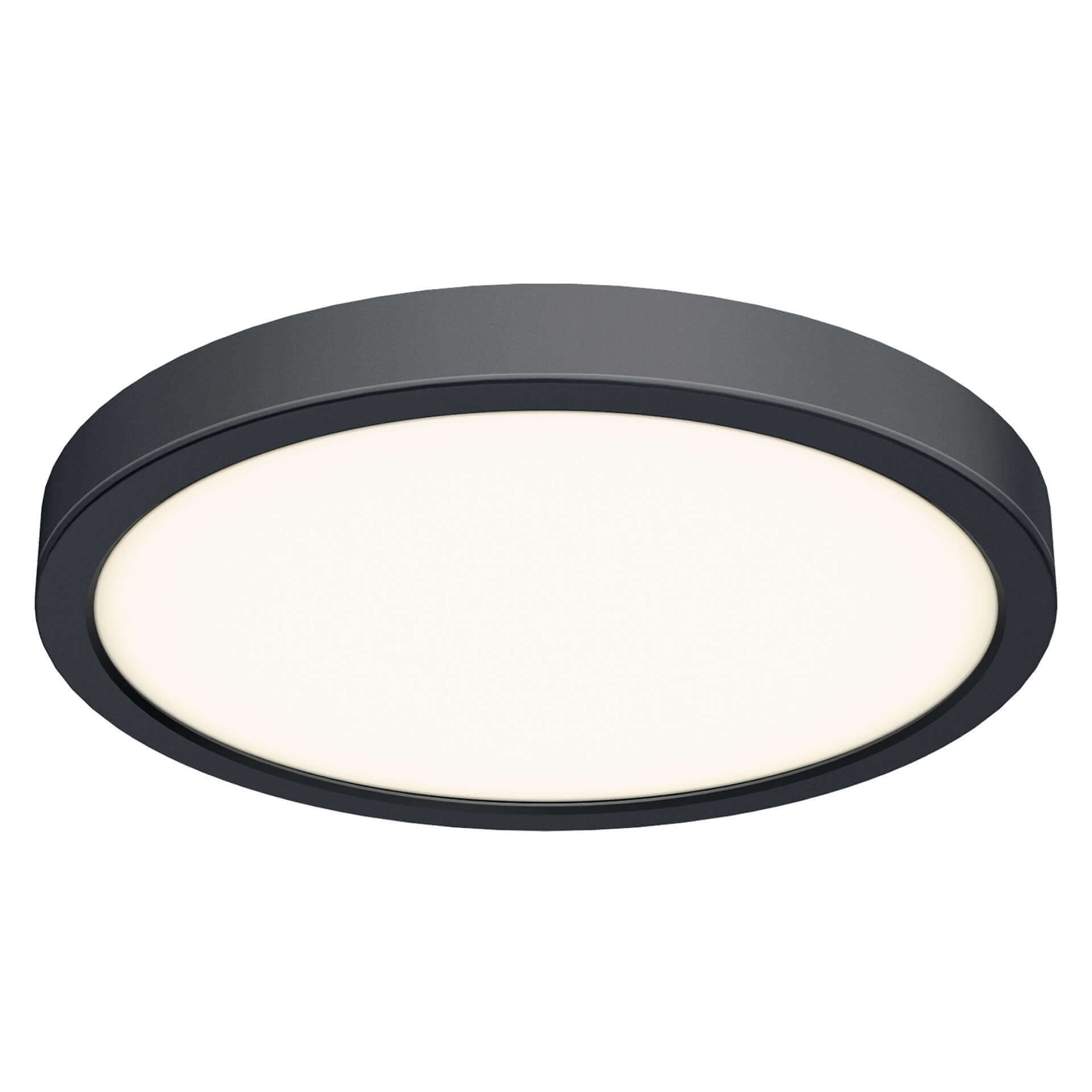 DALS CFLEDR18-CC-V-BK Round Flush Mount, universal 120V-347V, 0-10V dimming