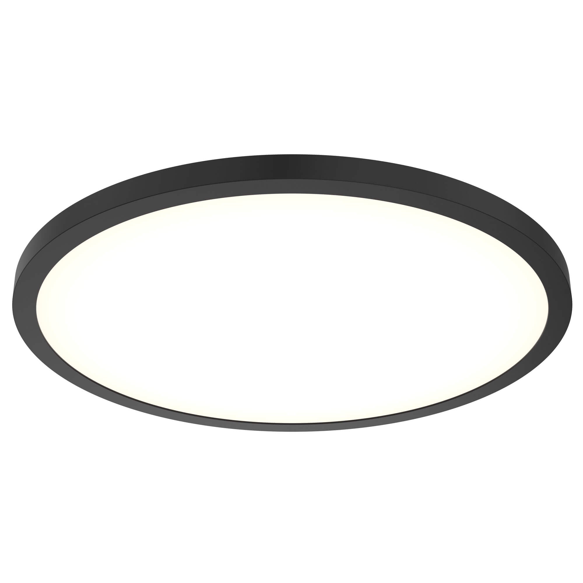 DALS CFLEDR24-CC-V-BK Round Flush Mount, universal 120V-347V, 0-10V dimming
