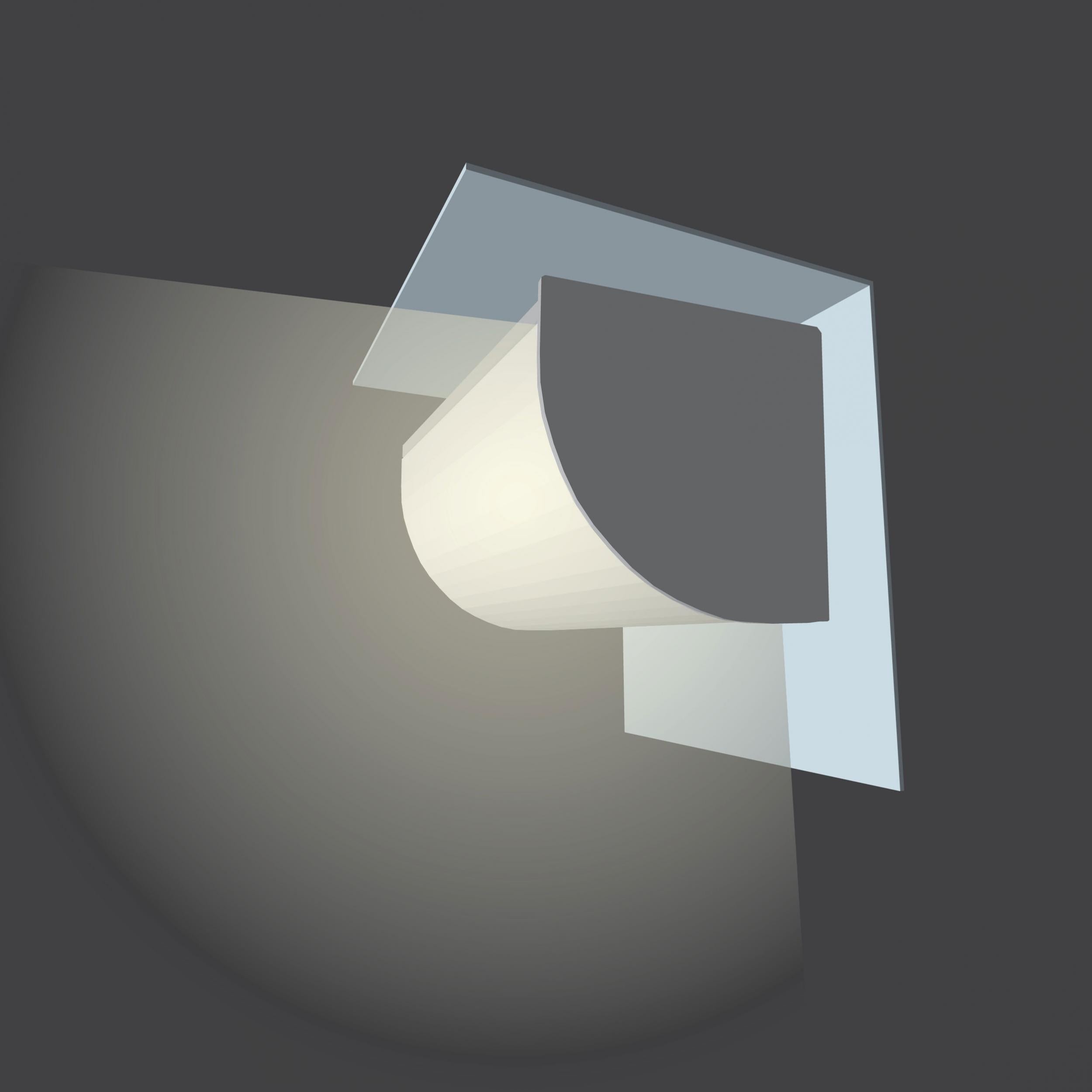 Diode Channel Bundle, 20mm ROUNDED CORNER, Frosted Cover, End Cap Pairs, Mounting Hardware