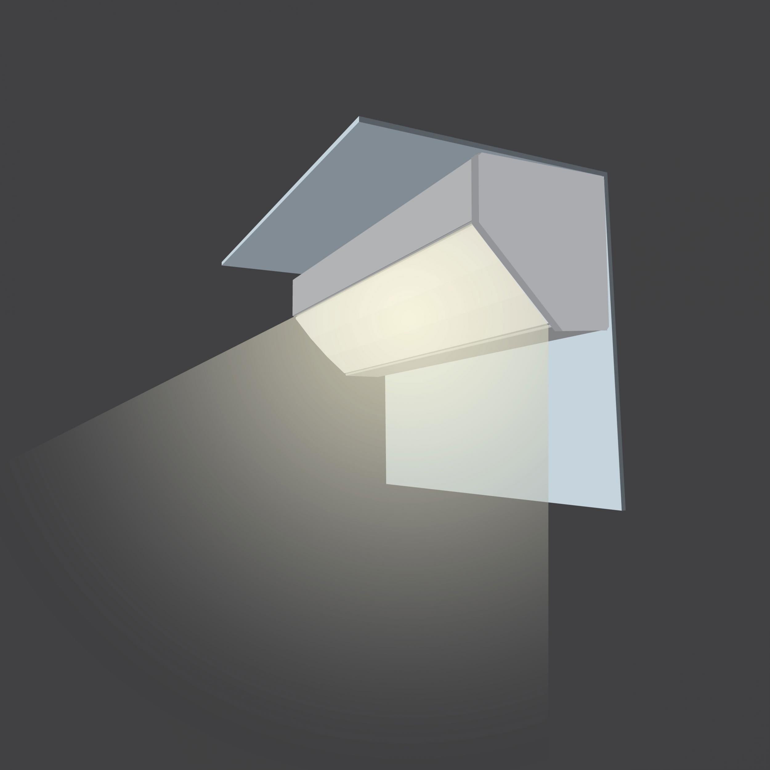 Diode Channel Bundle, 45 Degree DECO, Accessory Pack, 2 open end caps, 2 closed end caps, 4 mounting clips