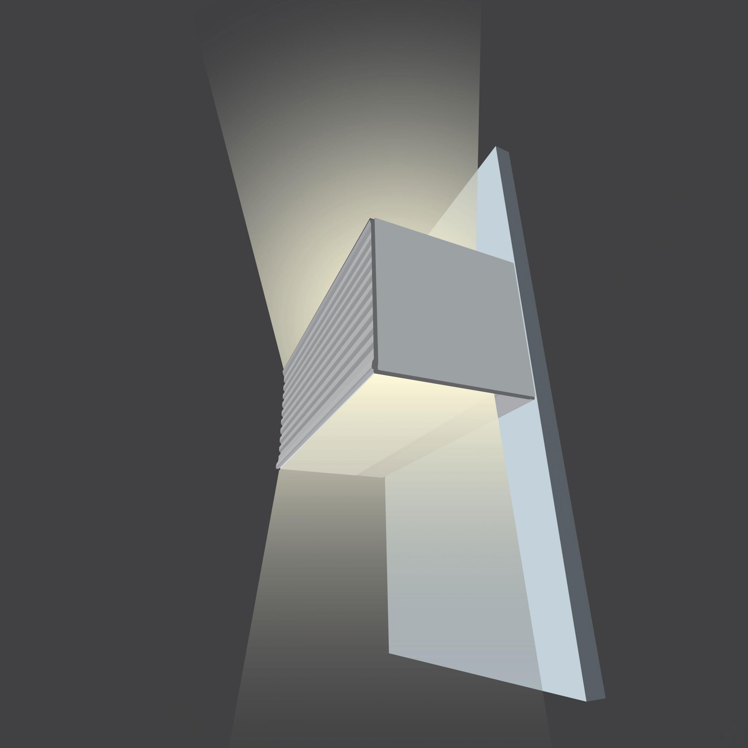 Diode Channel Bundle, SCONCE, Frosted Cover, End Cap Pairs, Mounting Hardware