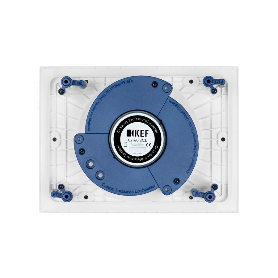 Kef C Series 6.5" Rectangle Speaker White Ci160.2CL, Each