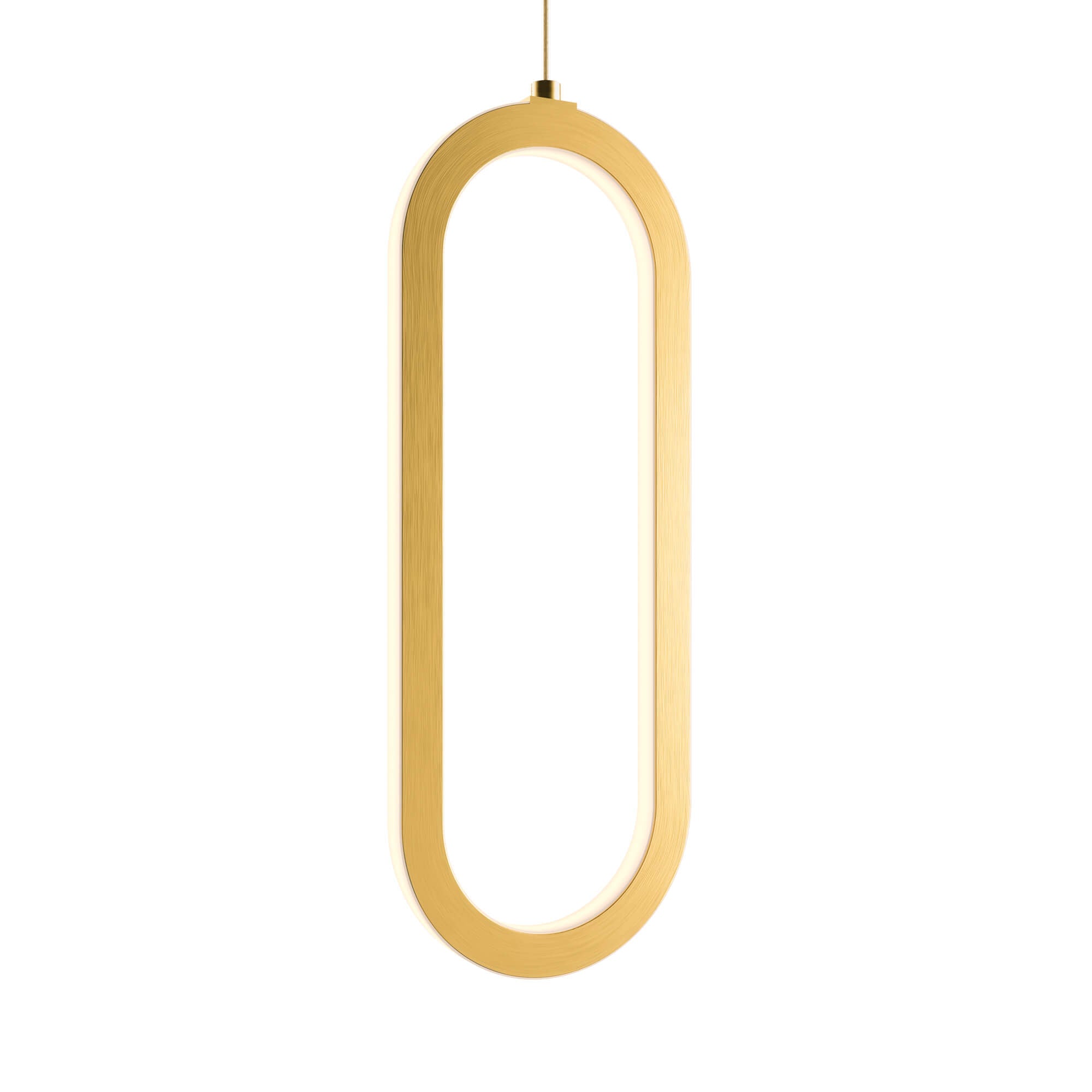 DALS FPD-CC-GD Single Vertical Oblong Pendant 16''