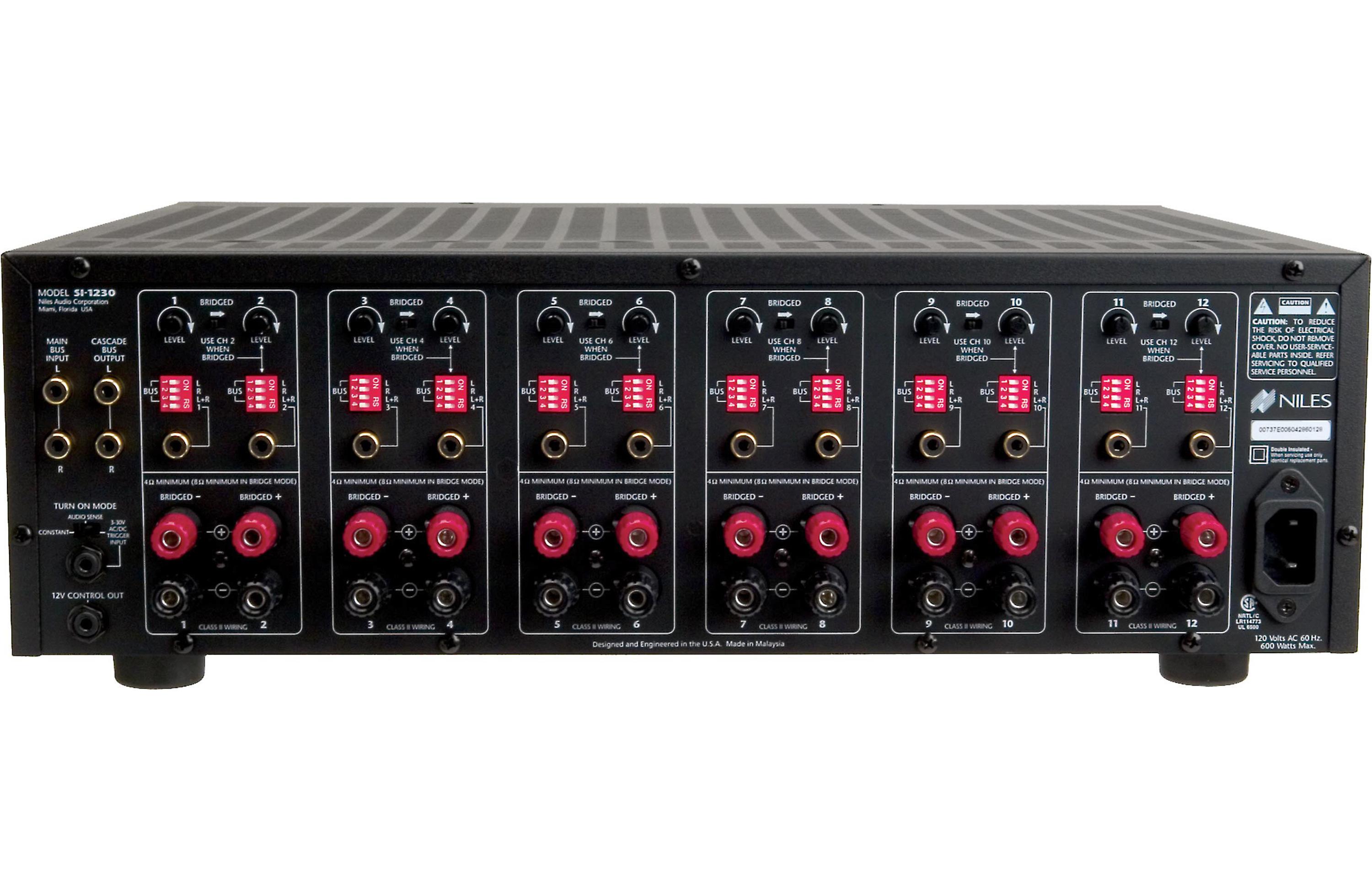 Niles SI-1230 FG01704 30w 12 Channel Amp