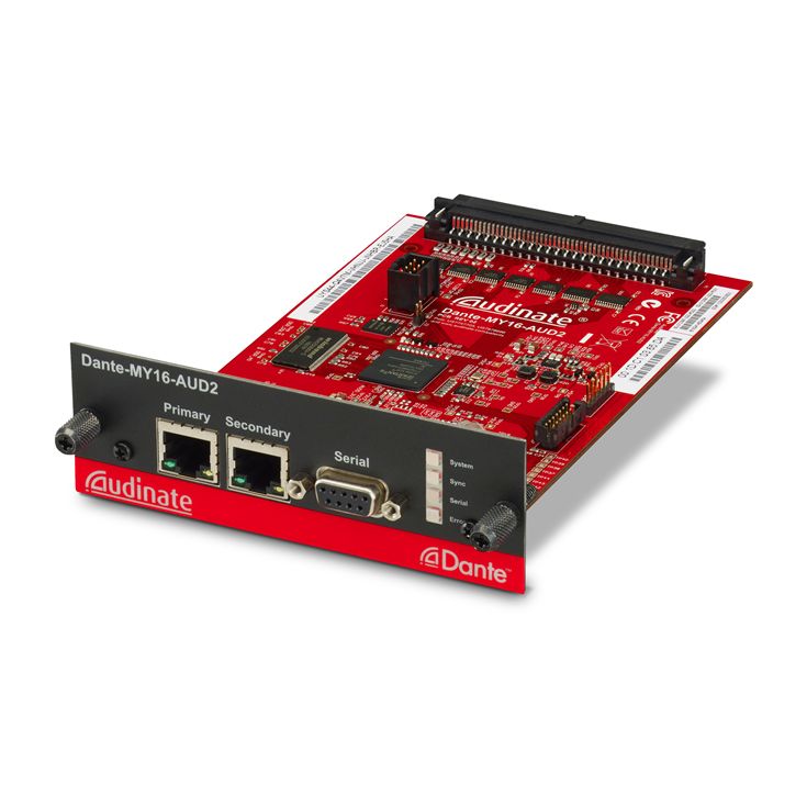 Yamaha CIS DANTE-MY16-AUD2 16-Channel Dante Network I/O Card