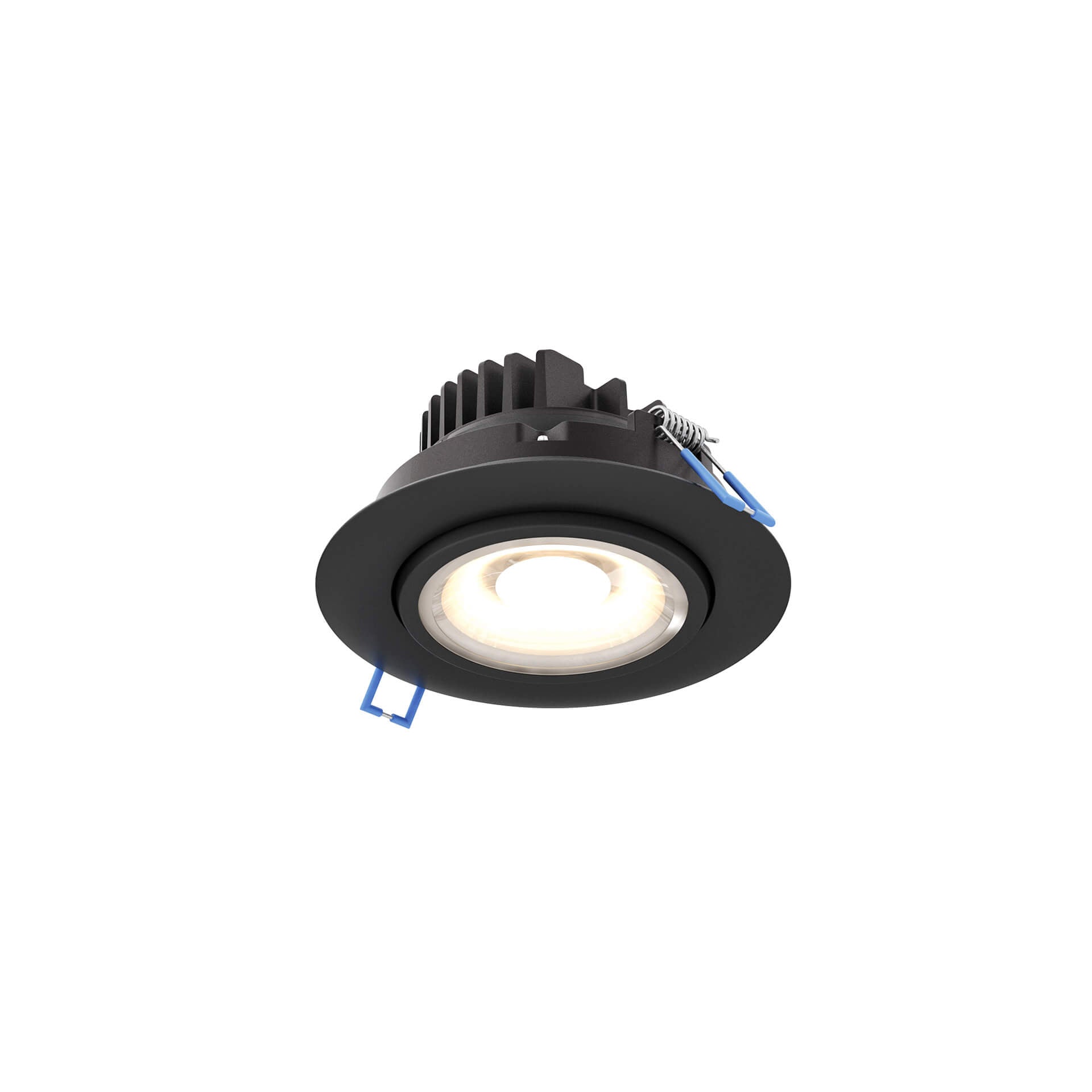 DALS GMB4-CC-V-BK Multi CCT Round gimbal recessed light - universal 120V-347V, 0-10V dimming