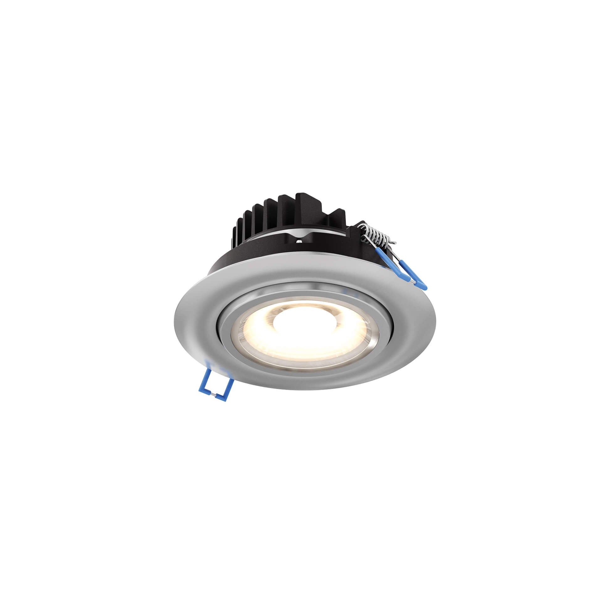DALS GMB4-CC-V-SN Multi CCT Round gimbal recessed light - universal 120V-347V, 0-10V dimming