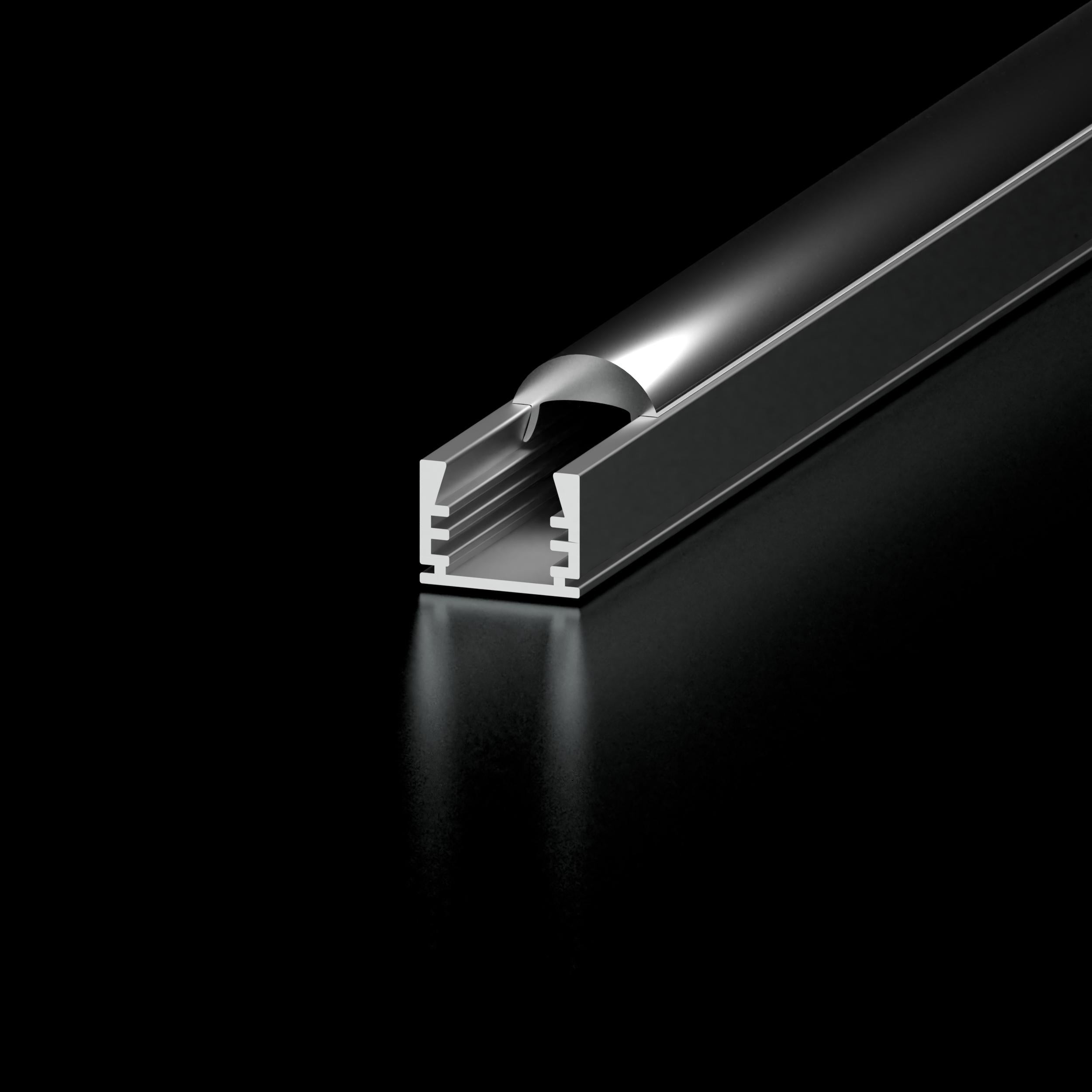 Diode Channel Bundle, GRAZER, Narrow Beam, Clear Matte Optic Lens, 1 open end cap, 1 closed end cap, 2 mounting clips