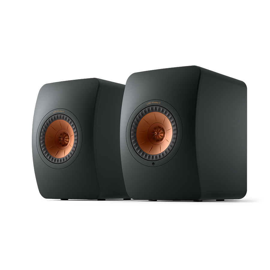 Kef LS50 Wireless II High Resolution Music System Carbon Black LS50W2BL, Pair