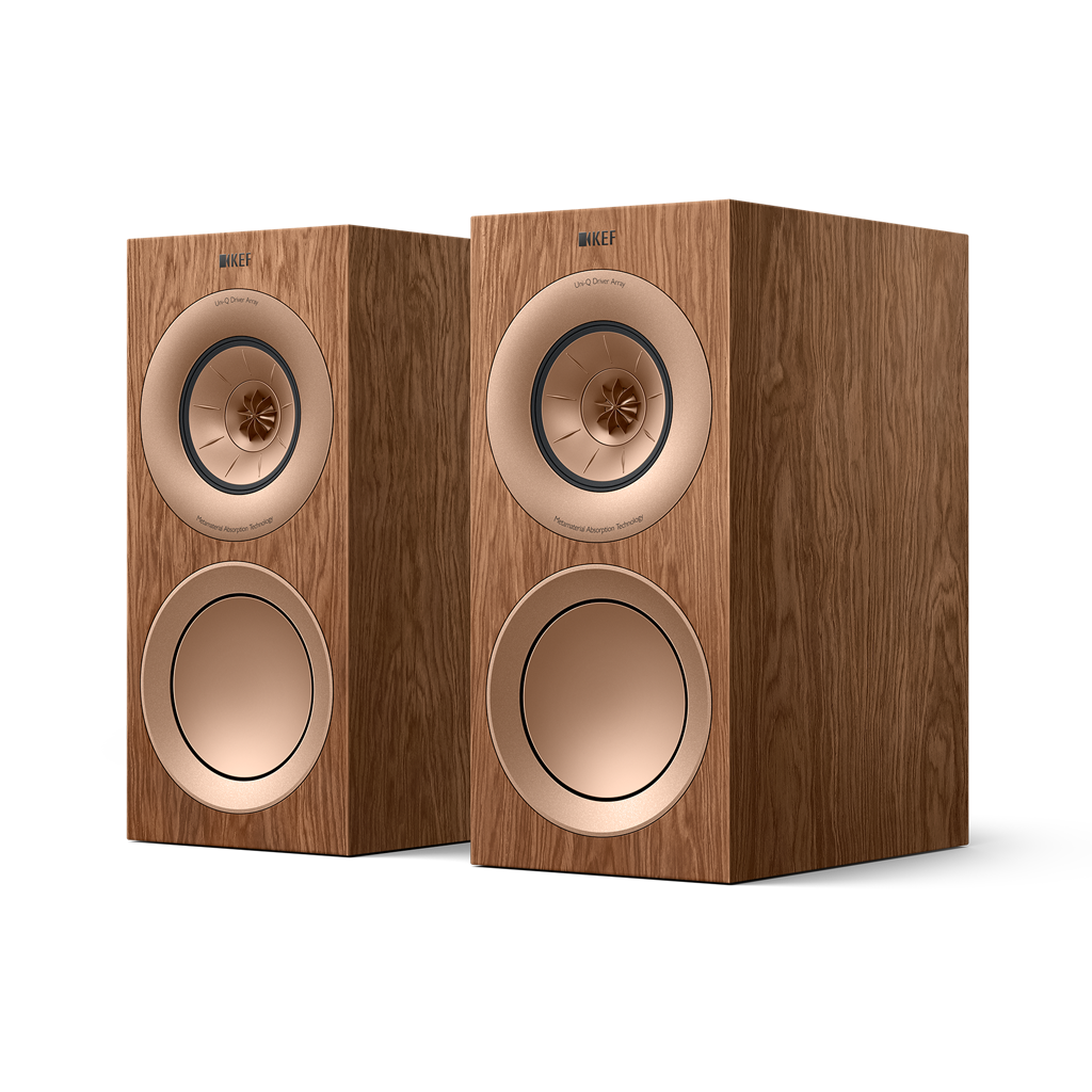Kef R3MWA R3 Meta Bookshelf Loudspeaker Walnut - PAIR