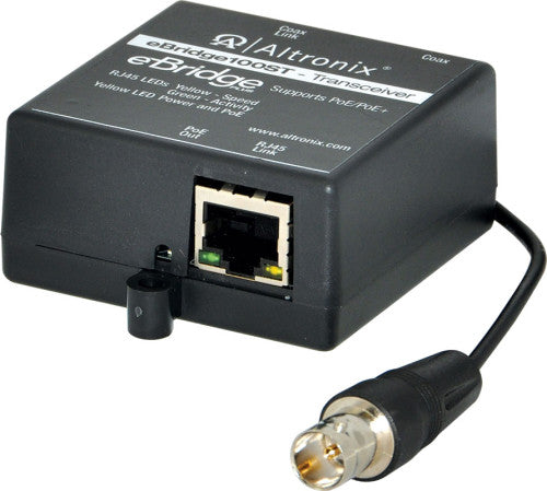 Altronix EBRIDGE100ST 1CH EOC MIN TR PAS POE 100MBPS